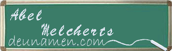 Abel Melcherts Visitenkarte